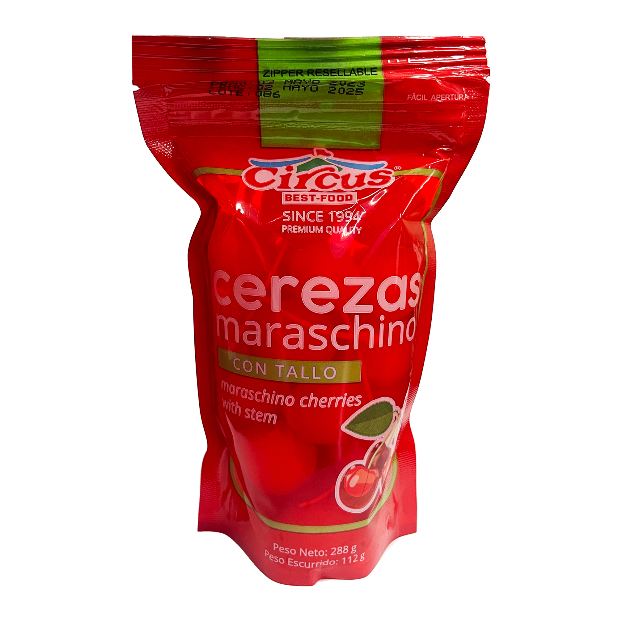 Cerezas con tallo